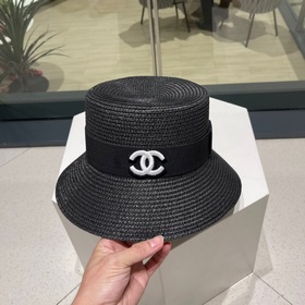 Chanel 23 года, новый соломенный шляп, шляпа от солнца в стиле зн