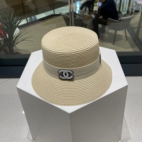 Chanel 23 года, новый соломенный шляп, шляпа от солнца в стиле зн
