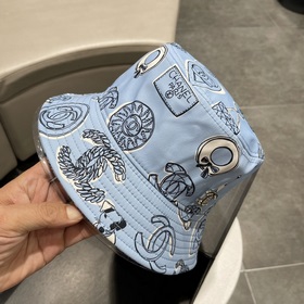 Шляпа-рыбачка Chanel с широкими полями, лаконичный модный фасон, 