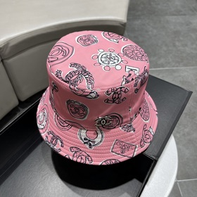 Шляпа-рыбачка Chanel с широкими полями, лаконичный модный фасон, 