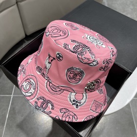 Шляпа-рыбачка Chanel с широкими полями, лаконичный модный фасон, 