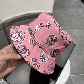 Шляпа-рыбачка Chanel с широкими полями, лаконичный модный фасон, 