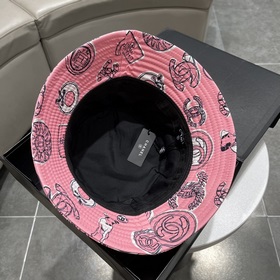 Шляпа-рыбачка Chanel с широкими полями, лаконичный модный фасон, 