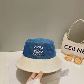 Chanel весна-лето 2023, джинсовая кепка в стиле рыбацкой Классиче