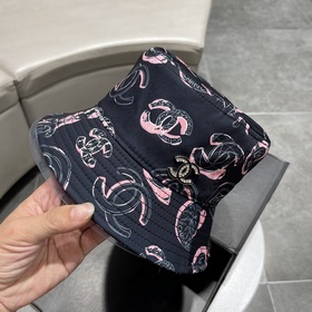 Шляпа-рыбачка Chanel с широкими полями, лаконичный модный фасон, 