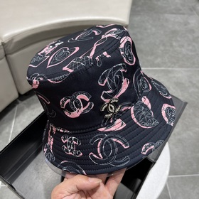 Шляпа-рыбачка Chanel с широкими полями, лаконичный модный фасон, 