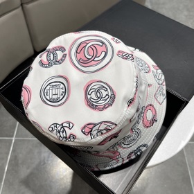 Шляпа-рыбачка Chanel с широкими полями, лаконичный модный фасон, 