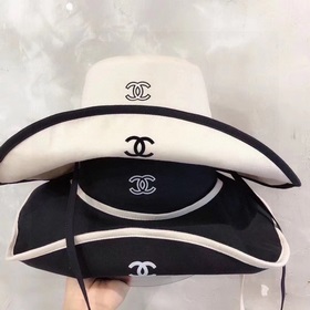 Шляпа-рыбачка Chanel с широкими полями, холщовая шляпа, лаконичны