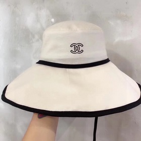 Шляпа-рыбачка Chanel с широкими полями, холщовая шляпа, лаконичны