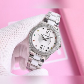 (Золотой и белый) Женские часы Chanel Seiko Mechanical представле