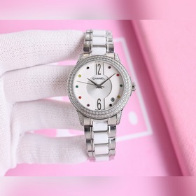(Золотой и белый) Женские часы Chanel Seiko Mechanical представле