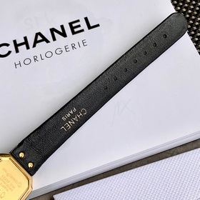 Женские кварцевые часы Chanel Black Gold Small Sugar Cube были со