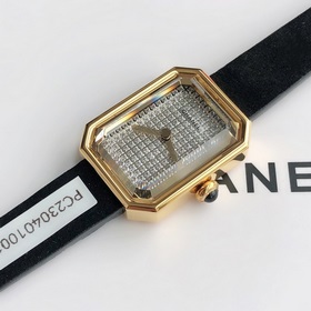 Женские кварцевые часы Chanel Black Gold Small Sugar Cube Размер