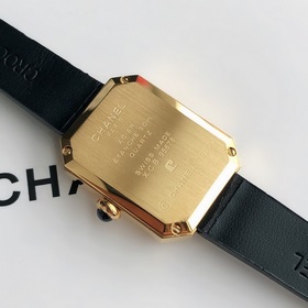 Женские кварцевые часы Chanel Black Gold Small Sugar Cube Размер 