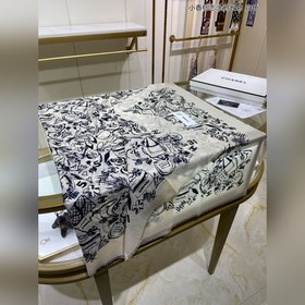 Новый аромат 【Длинный шарф с логотипом Chanel】 Длинный шарф из ка