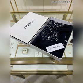 Новый аромат 【Длинный шарф с логотипом Chanel】 Длинный шарф из ка