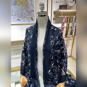 Новый аромат 【Длинный шарф с логотипом Chanel】 Длинный шарф из ка