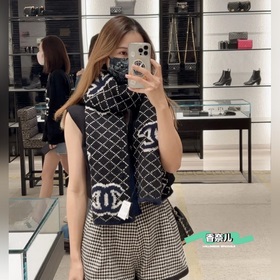 Chanel 【Шаль с вышивкой Chanel】 Очень красиво [Слезы] Исключитель