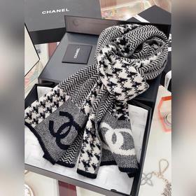 Длинный шарф из кашемира CHANEL, подлинный, уникальный и необыкно