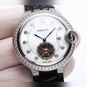 Механические часы Cartier Ballon Bleue для женщин с турбийоном и