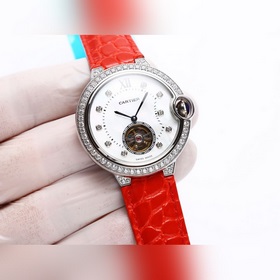 Механические часы Cartier Ballon Bleue для женщин с турбийоном и