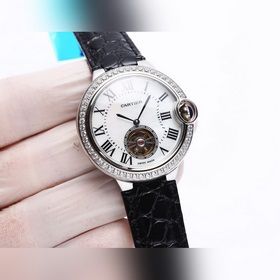 Механические часы Cartier Ballon Bleue для женщин с турбийоном и