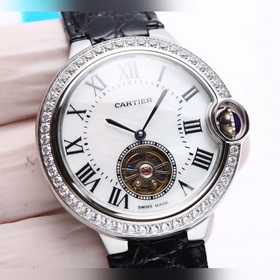 Механические часы Cartier Ballon Bleue для женщин с турбийоном и