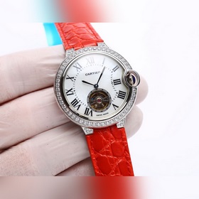 Механические часы Cartier Ballon Bleue для женщин с турбийоном и