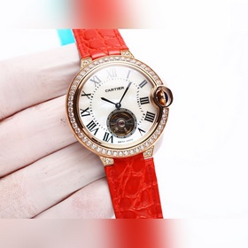 Механические часы Cartier Ballon Bleue для женщин с турбийоном и 