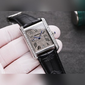 Мужские механические часы Cartier Tank Новый автоматический меха