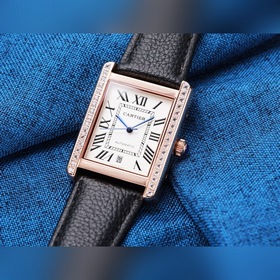 Мужские механические часы Cartier Tank Новый автоматический меха