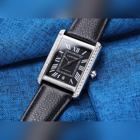 Мужские механические часы Cartier Tank Новый автоматический меха