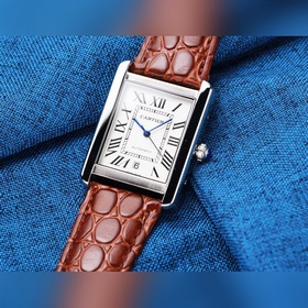 Мужские механические часы Cartier Tank Новый автоматический меха