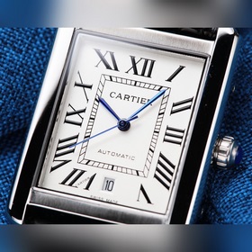Мужские механические часы Cartier Tank Новый автоматический меха