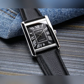 Мужские механические часы Cartier Tank Новый автоматический меха