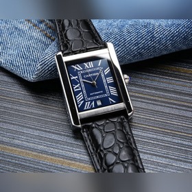Мужские механические часы Cartier Tank Новый автоматический меха