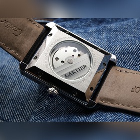 Мужские механические часы Cartier Tank Новый автоматический меха