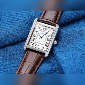 Мужские механические часы Cartier Tank Новый автоматический меха