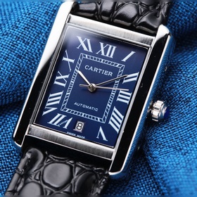 Мужские механические часы Cartier Tank Новый автоматический меха