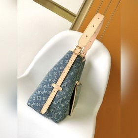 Высококачественная сумка M46855 синего цвета (денim) представляет