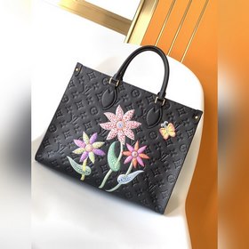 M46416 Черные цветы, новая модель, кожаная сумка-мама из серии On