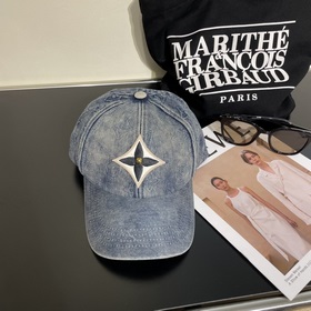 LV Louis Vuitton новая джинсовая кепка с вышивкой Усовершенствова