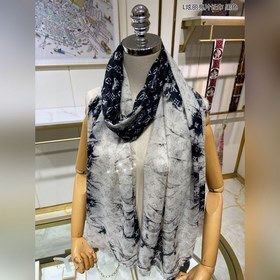 Превосходный длинный шарф из кашемира с блестящими пайетками, нов