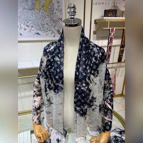 Превосходный длинный шарф из кашемира с блестящими пайетками, нов