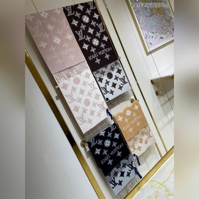 Двусторонняя длинная шарф с золотой нитью. Новейшая модная модель