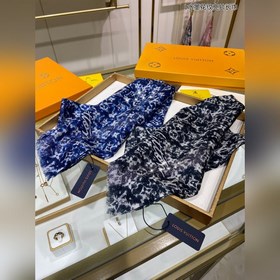 Превосходный длинный шарф из кашемира с блестящими нитями серебра