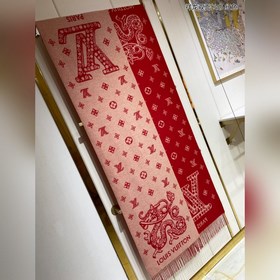 Китайский красный шарф с драконом от Shenglong, новая модель от D