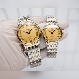 Серия Omega Seamaster - часы для пар. Подлинный дизайн, надписи н