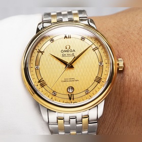 Серия Omega Seamaster - часы для пар. Подлинный дизайн, надписи н