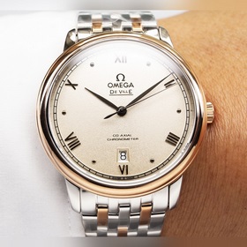 Серия Omega Seamaster - часы для пар. Подлинный дизайн, надписи н